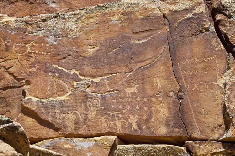The Nine Mile Canyon in northeastern Utah has a high concentration of rock art from Fremont Culture and ancient Ute.