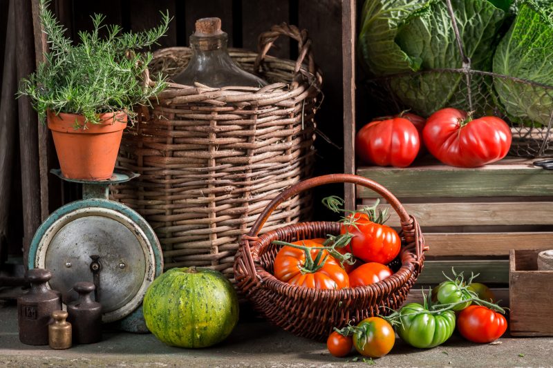 Some veggies can be stored in a cellar, others by pickling or drying.