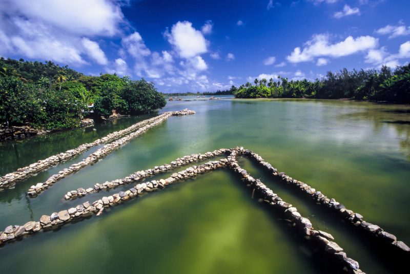 Rocks have been used to make fish traps many times over the years.