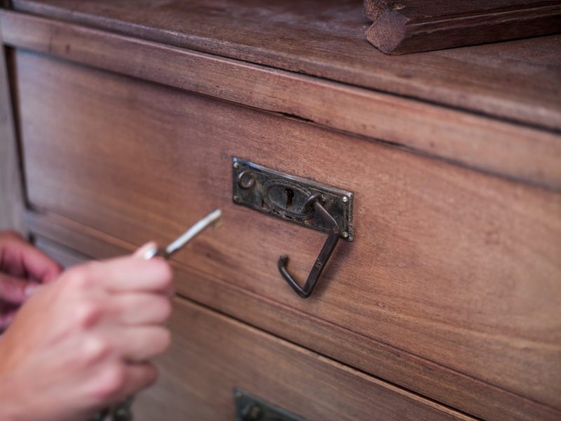 A secret drawer can be used as well