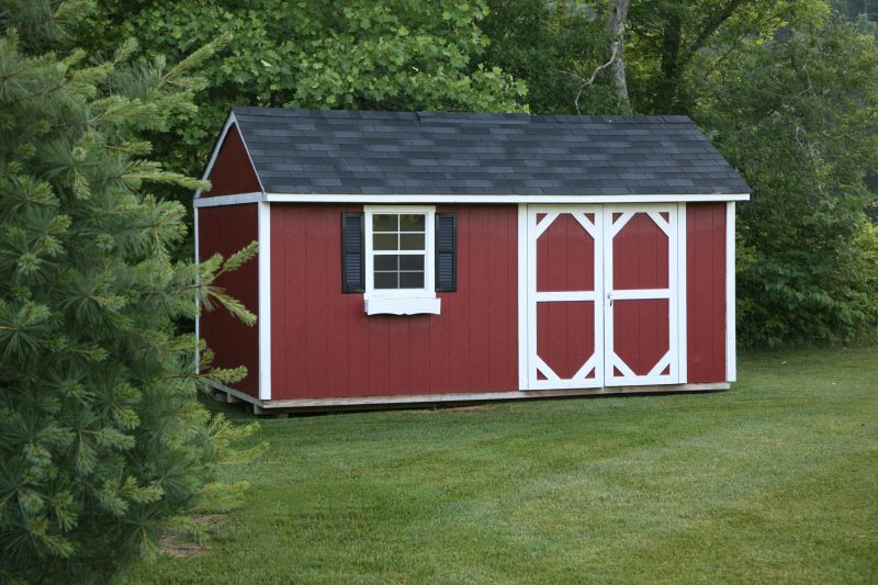An outside shed can act as a hiding place if you’re smart about it