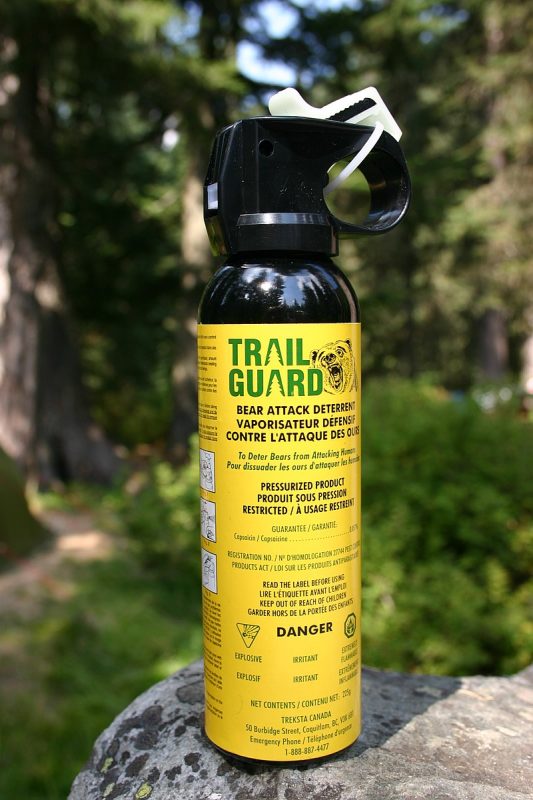If you are going to be in areas where there may be bears, it’s extremely wise to be armed with, and know how to use, bear spray – Author: Arne Nordmann – CC BY-SA 3.0