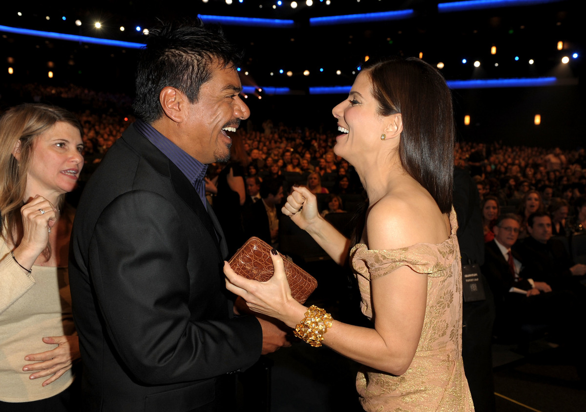 sandra bullock gave friend george lopez a blackberry 