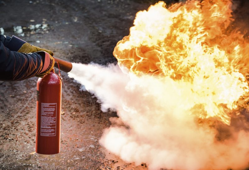 A simple fire extinguisher or two in your possession could be all that you need!