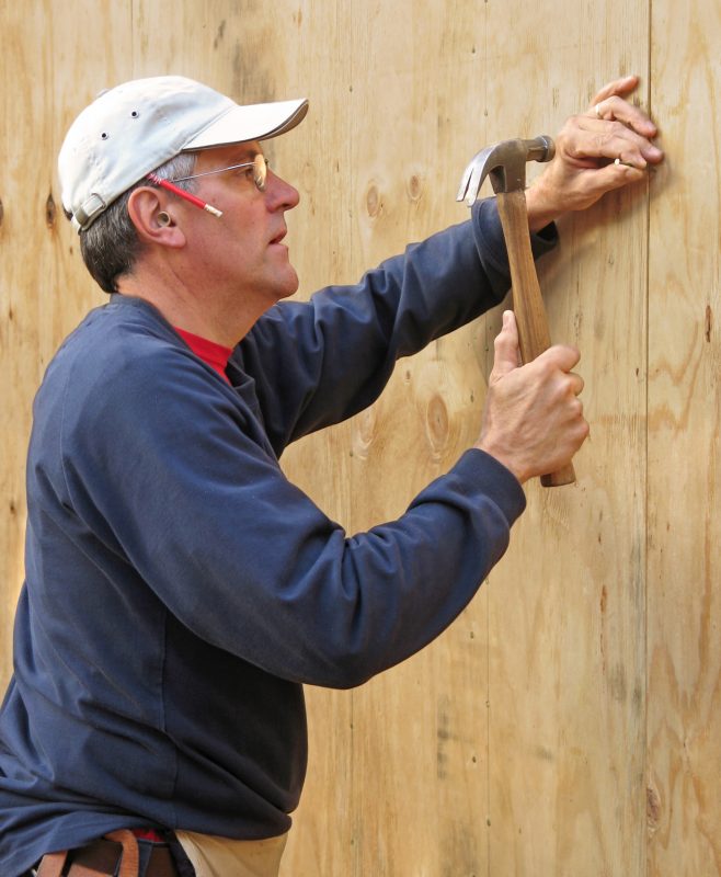 Plywood boards can be effective for home defense