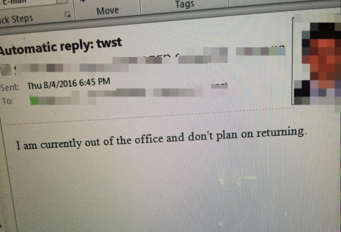 autoresponse quitting