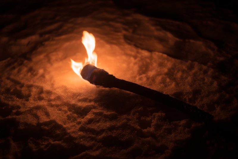 Apart from being used as a fire starter, apply a bunch of cotton balls to the end of a rod and coating them with petroleum jelly would easily serve as a torch.