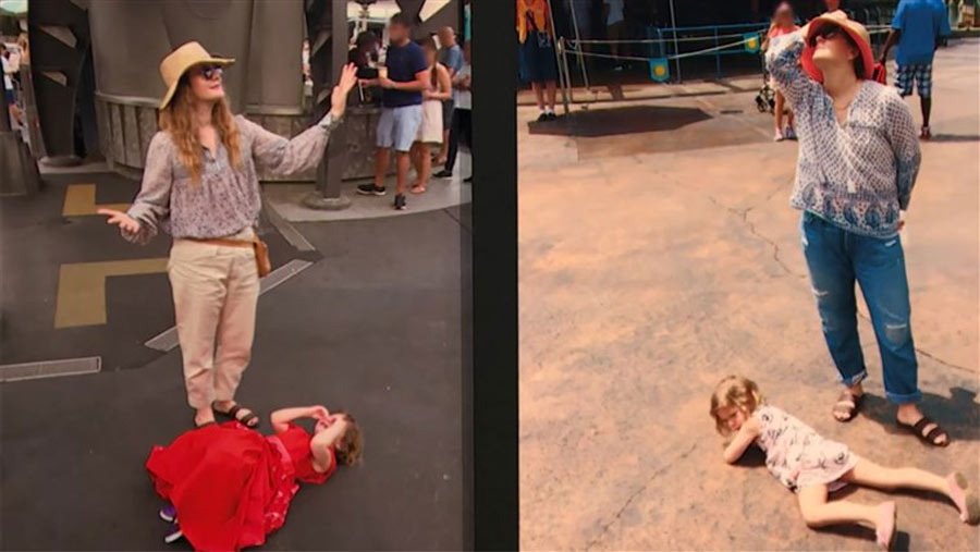 Drew Barrymore Disneyland child tantrum