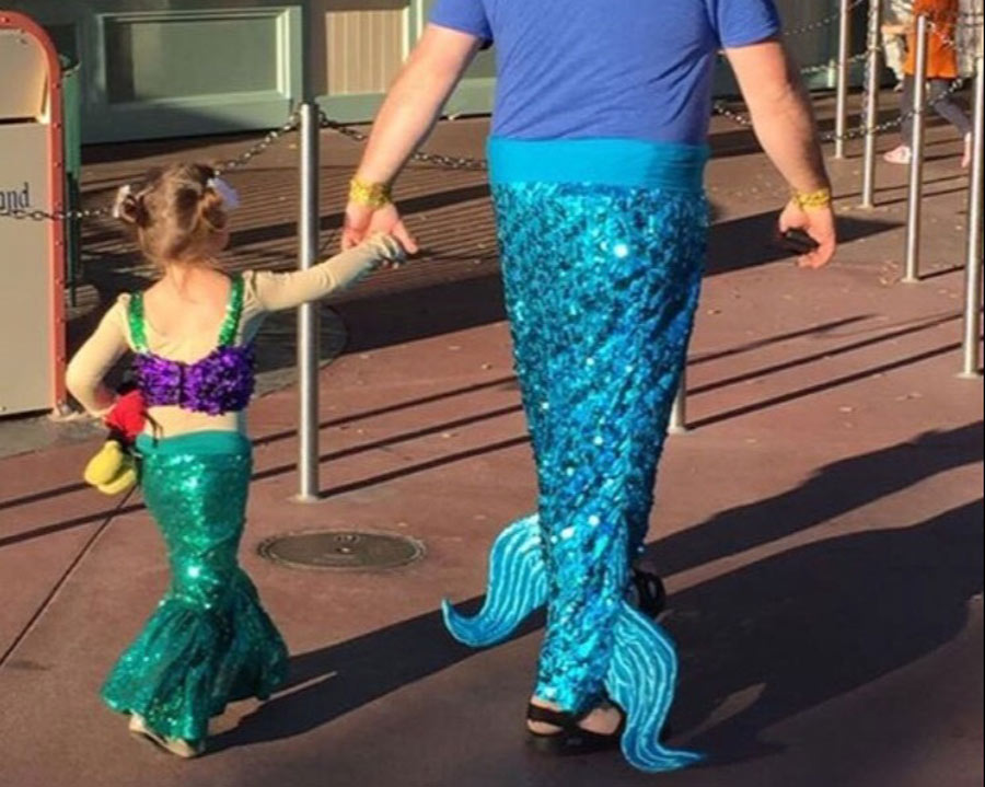 merman and mermaid