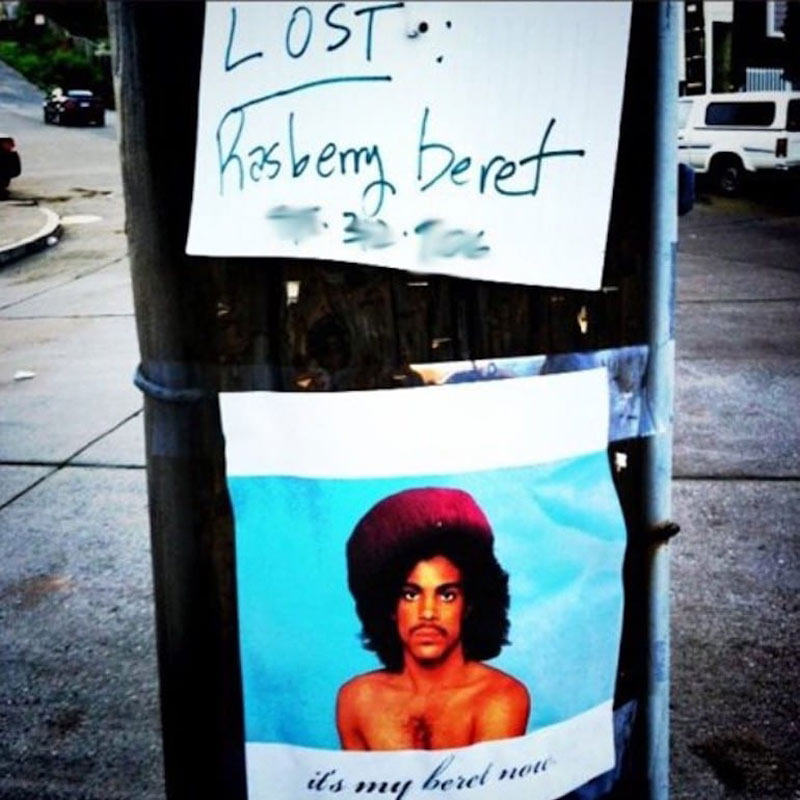Lost and found Raspberry beret