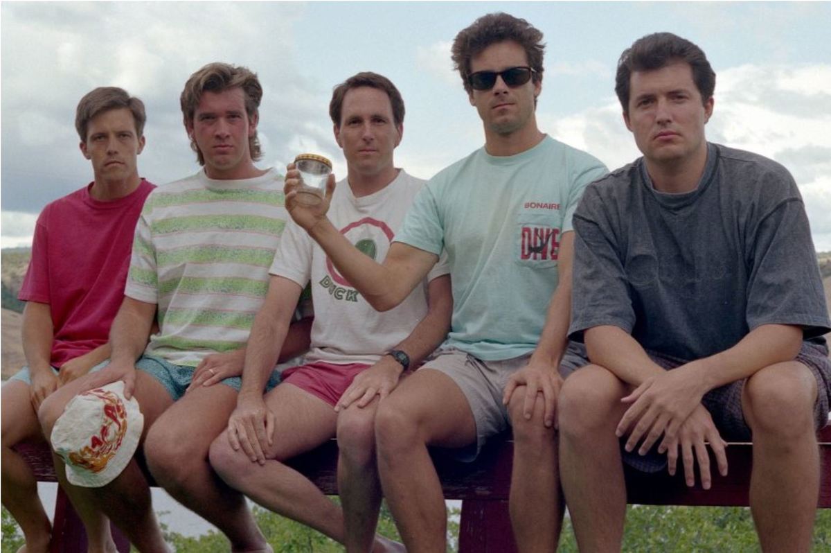 The friends' third photo in 1992