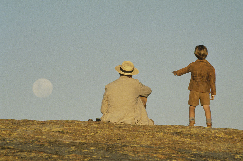 pointing at something 