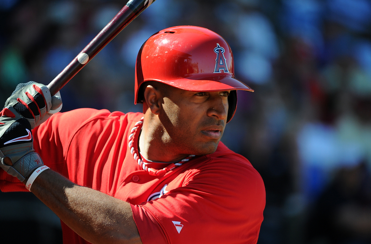 Vernon Wells #10 of the Los Angeles Angels of Anaheim 