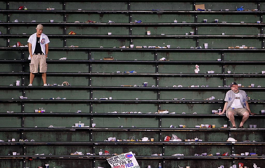 Two men sad after a game 