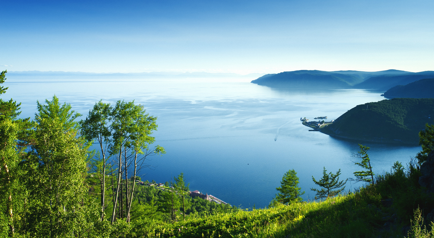 A panoramic view of Lake Baikal 