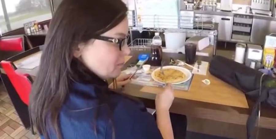 customer with hidden camera