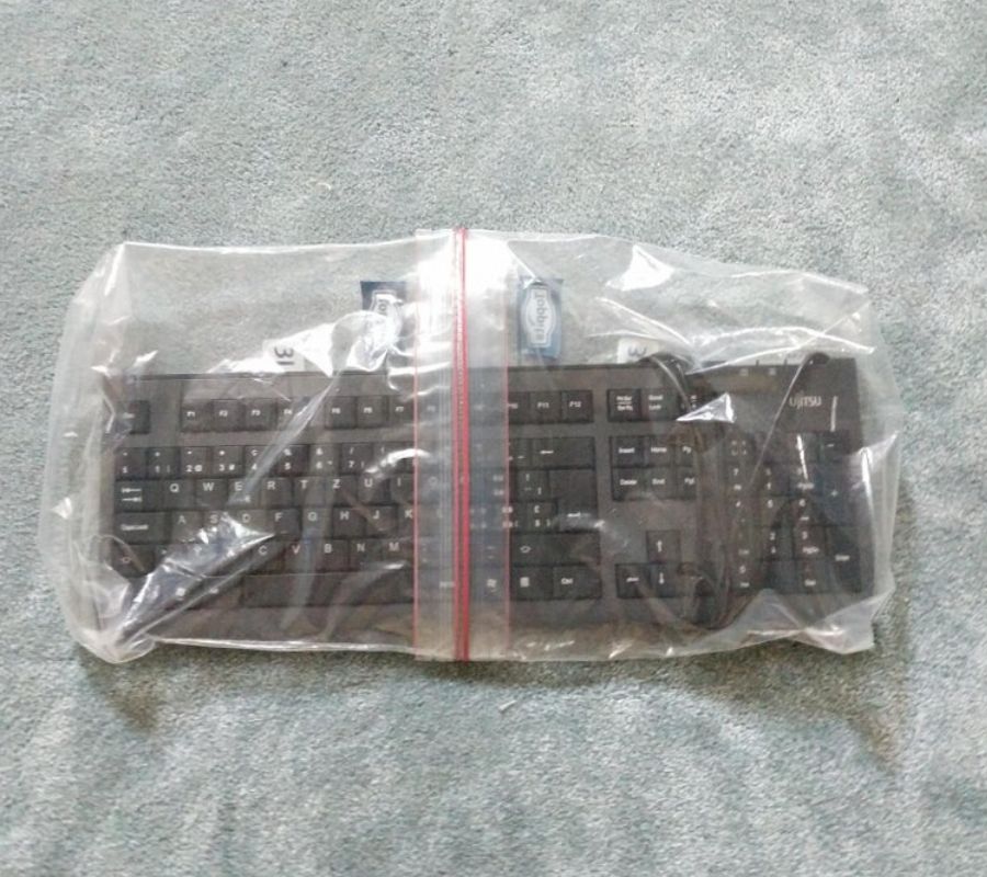 two ziploc bags zipped together 