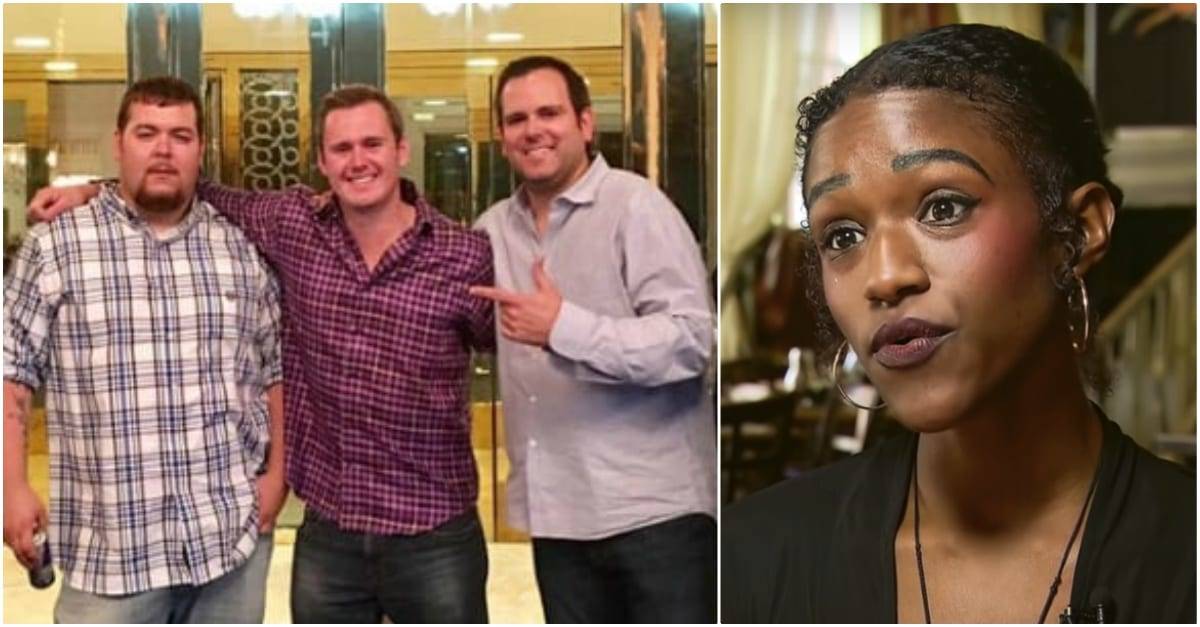 the waitress is uncomfortable