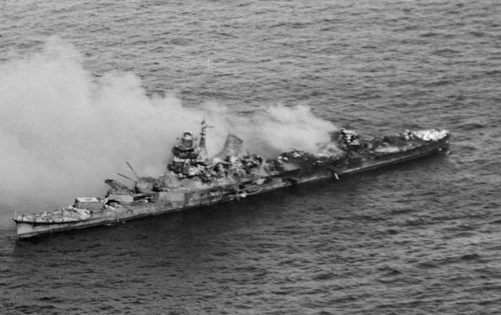 Destroyed Japanese carrier 