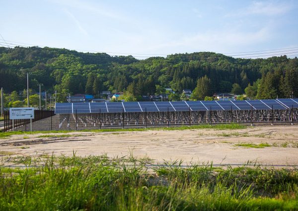 IITATE, JAPAN – MAY 23: Solar panels in the highly contaminated area after the daiichi nuclear power plant irradiation, fukushima prefecture, iitate, Japan on May 23, 2016 in Iitate, Japan. (Photo by Eric Lafforgue/Art in All of Us/Corbis via Getty Images)