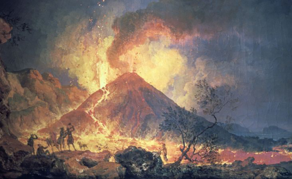 Volcano eruption 