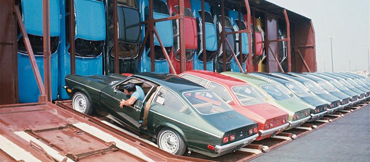 30 cars in a railroad car