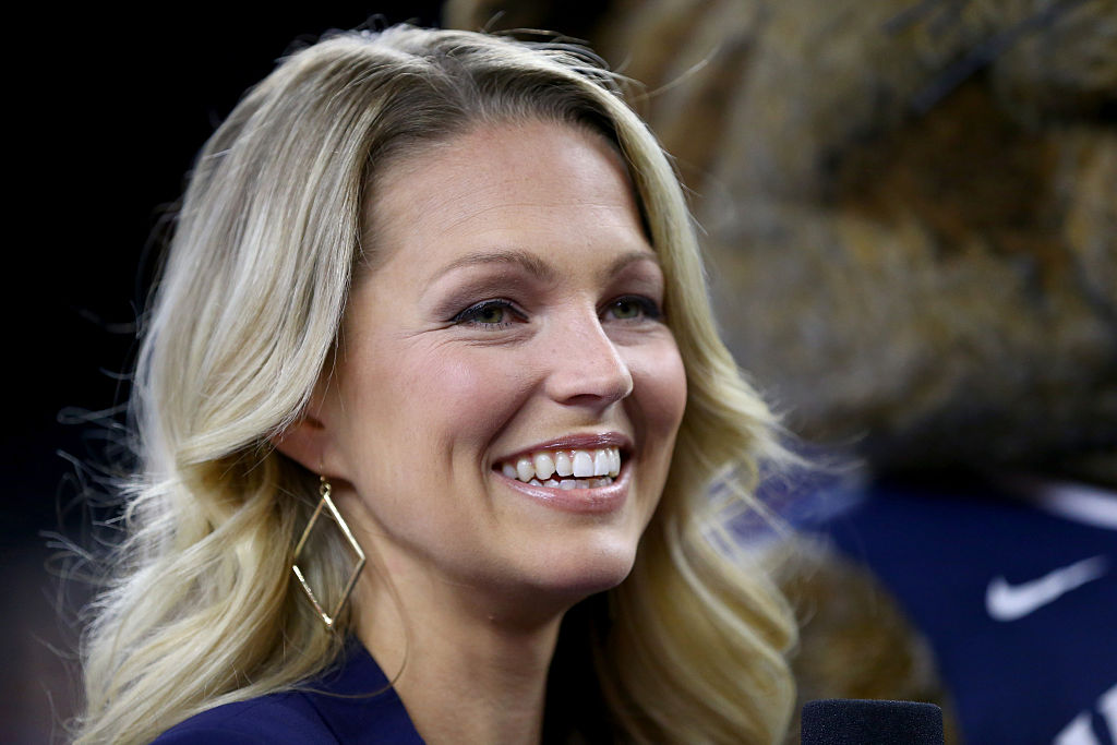 allie laforce getting ready for an interview