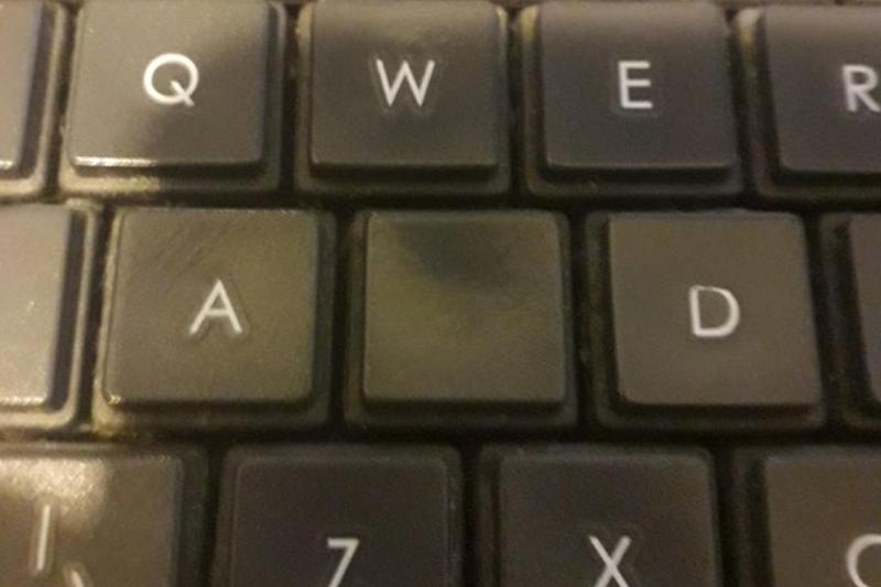 s key on keyboard