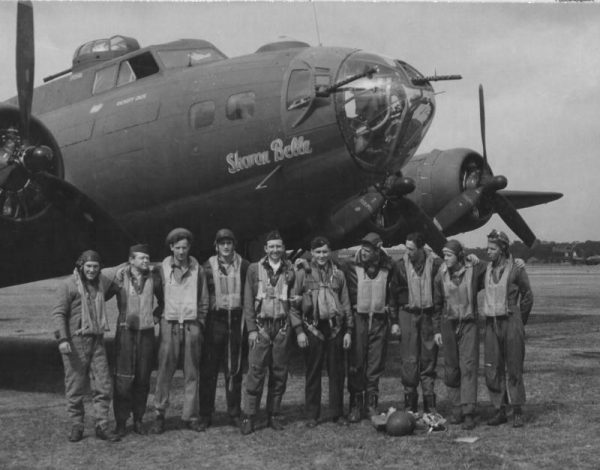 Crew members of B-17 Sharon Belle, sadly all lost. Credit: www.americanairmuseum.com