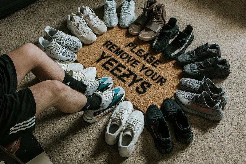 a bunch of yeezys 