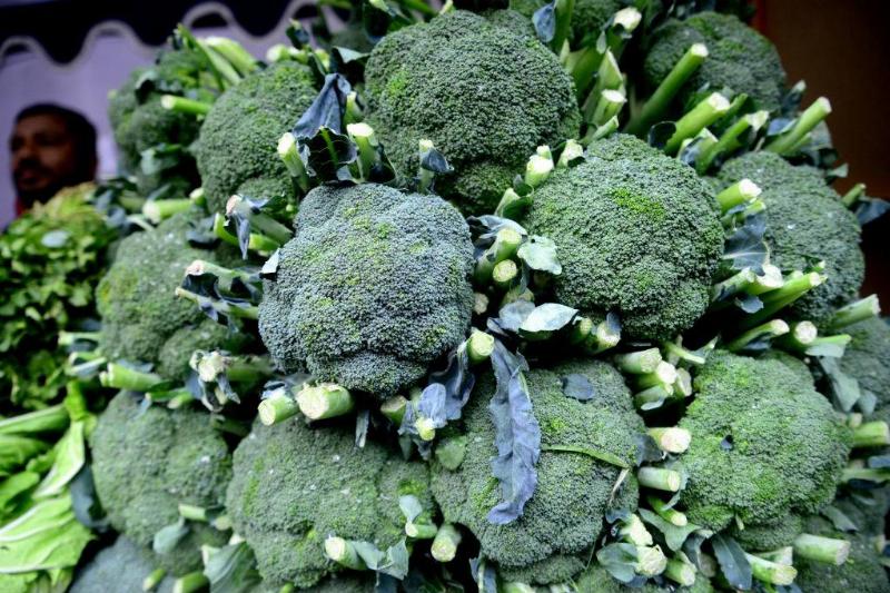 broccoli stacked on top of each other