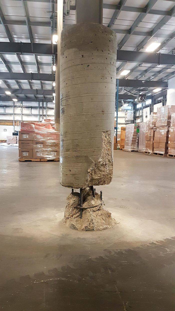 pole in warehouse 