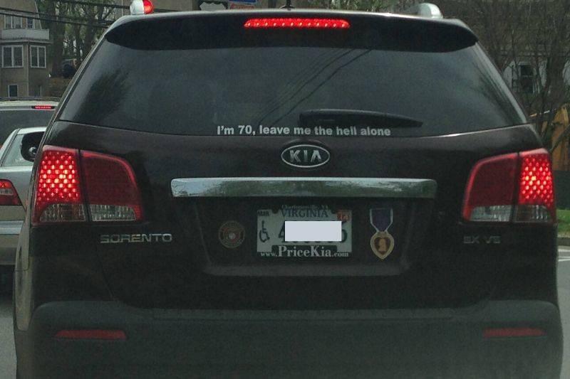 leave me alone bumper sticker