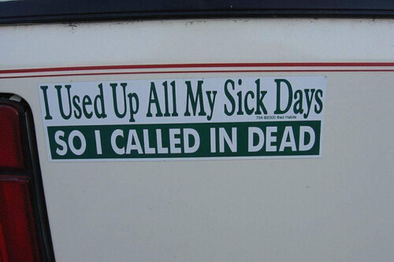 used up sick days so called ind ead