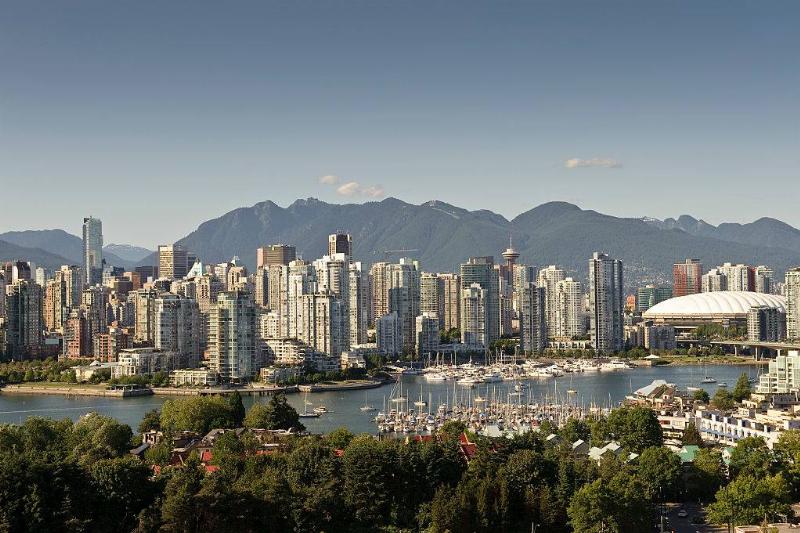 A view of the skyline of downtown Vancouver, Canada