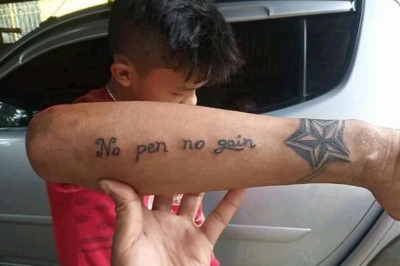 misspelled tattoo