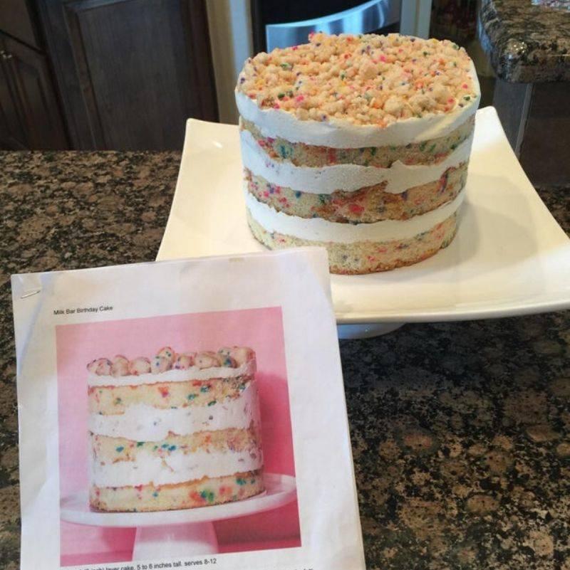 someone tried making a Milk Cake and worked