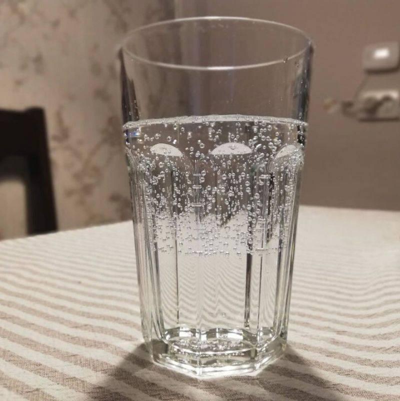 two types of water sitting on top of one another 