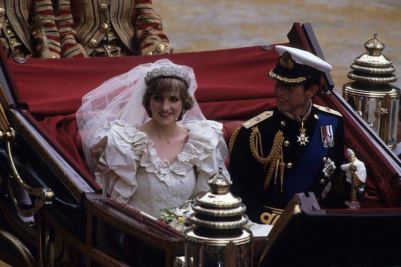 Prince Charles, Prince of Wales and Diana, Princess of Wales leave St. Paul's Cathedral