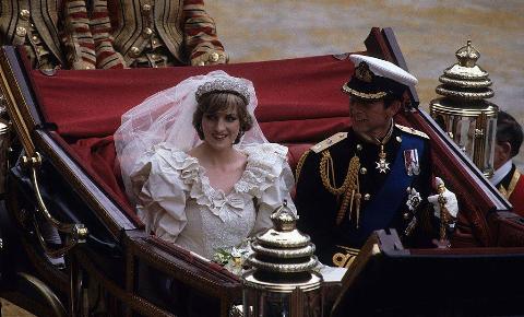Prince Charles, Prince of Wales and Diana, Princess of Wales leave St. Paul's Cathedral