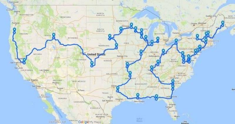 The Best Route To Hit All Of The Springfield Towns In The US