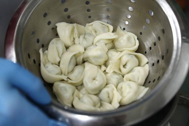 Boiled ravioli