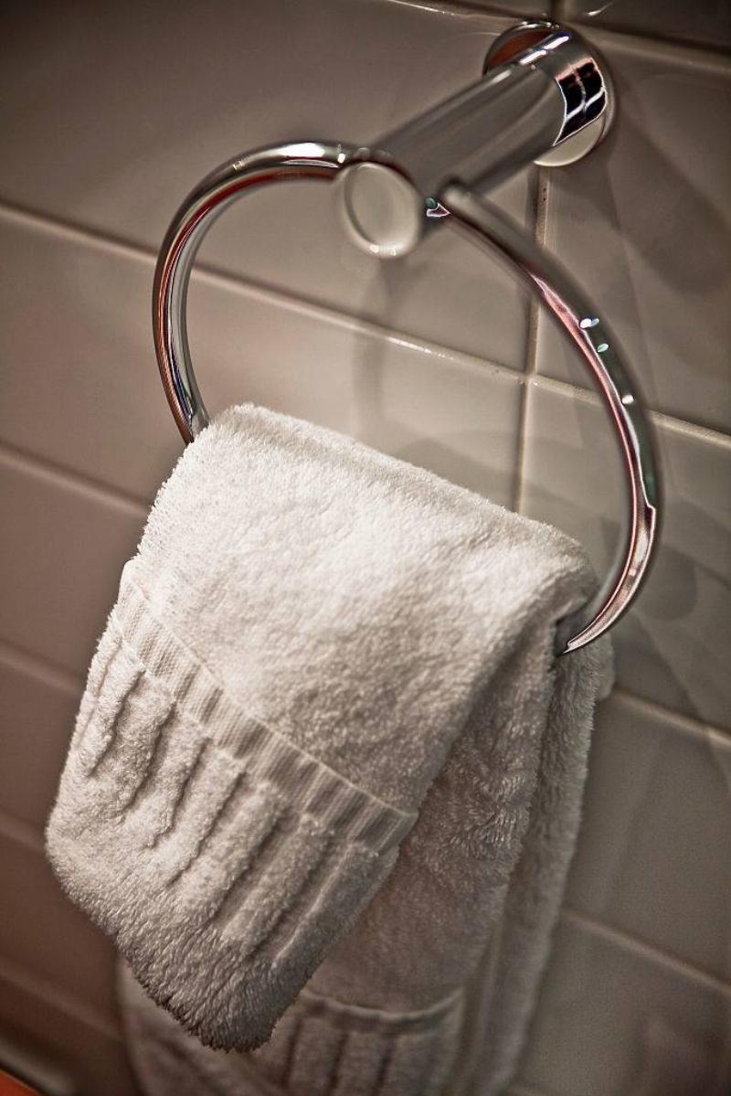 Towel Hanging In A Bath