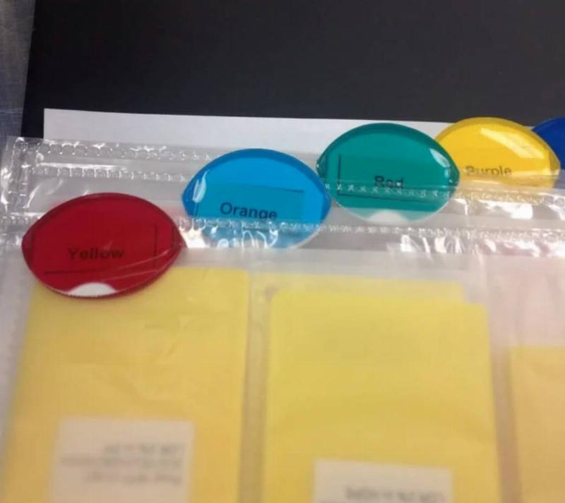 color tabs all have names underneath that don't correspond with the visible color