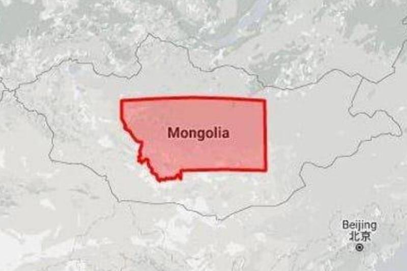 Montana Fits Perfectly Inside Mongolia
