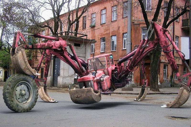 Art out of a tractor 