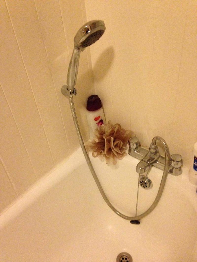 very short shower head