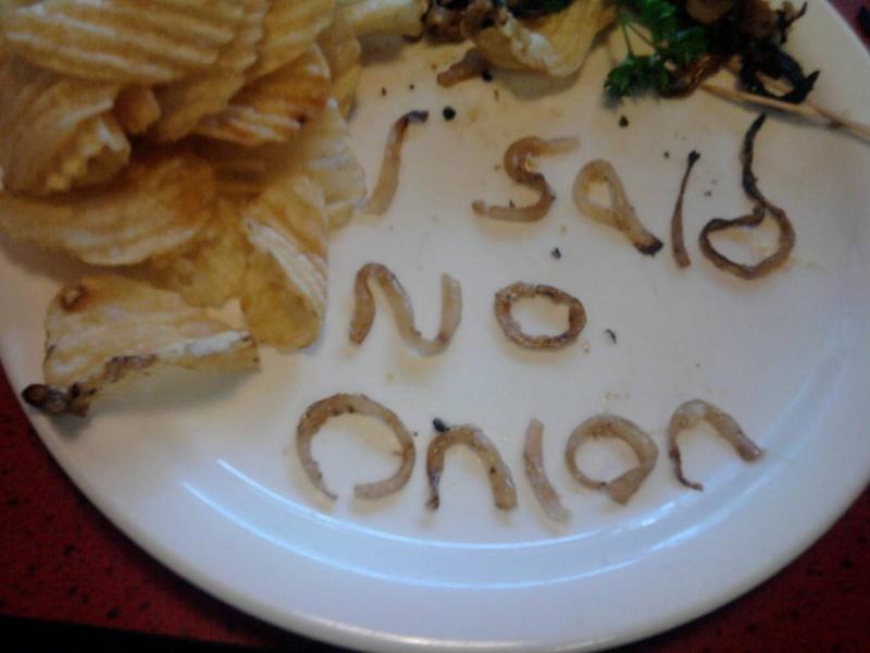 someone left their food on the plate with 