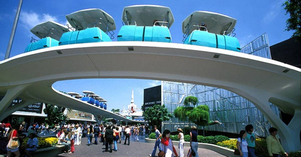 peoplemover at tomorrowland in Disneyland