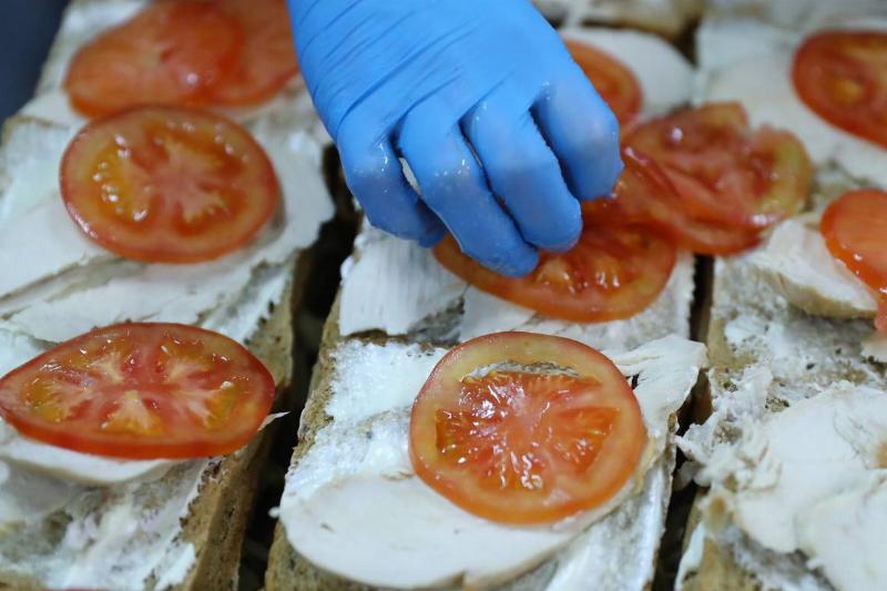 Domodedovo Airport's airline food factory